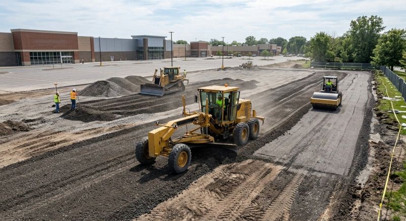 Parking Lot Gravel Repair in Suwanee, GA